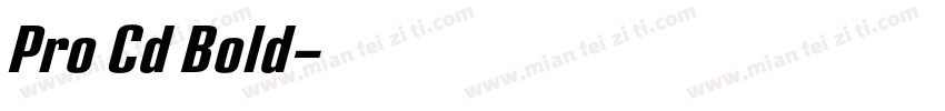 Pro Cd Bold字体转换